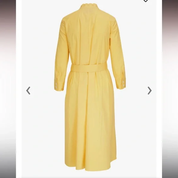 Carolina Herrera Eyelet Embroidered Midi Shirt dress NWT sz 8 - Picture 3 of 13